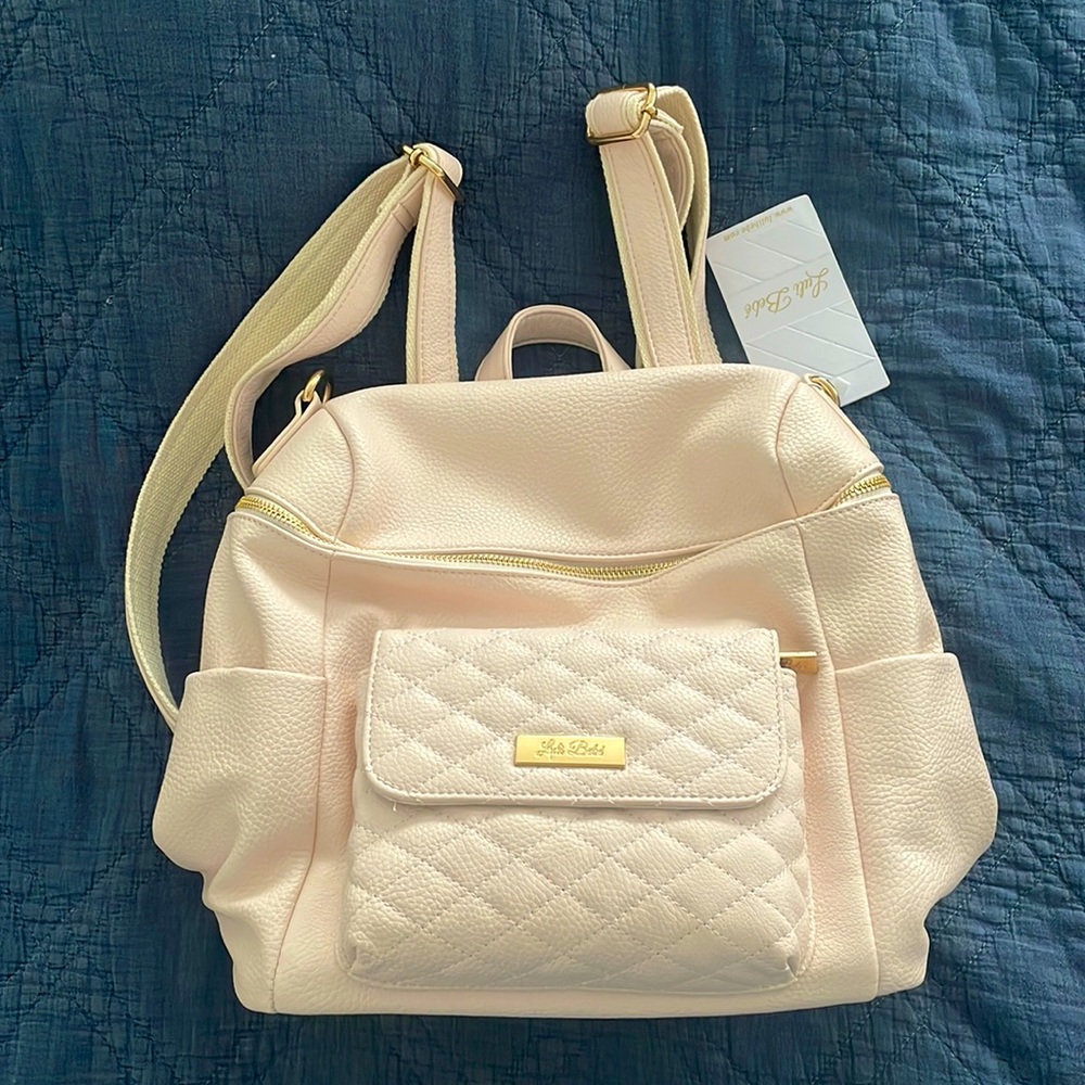 Luli Bebe Monaco Diaper bag in Pastel Pink